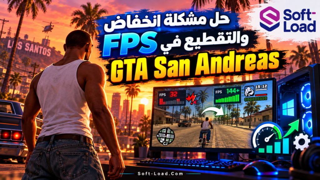 حل مشكلة انخفاض FPS والتقطيع في GTA San Andreas
