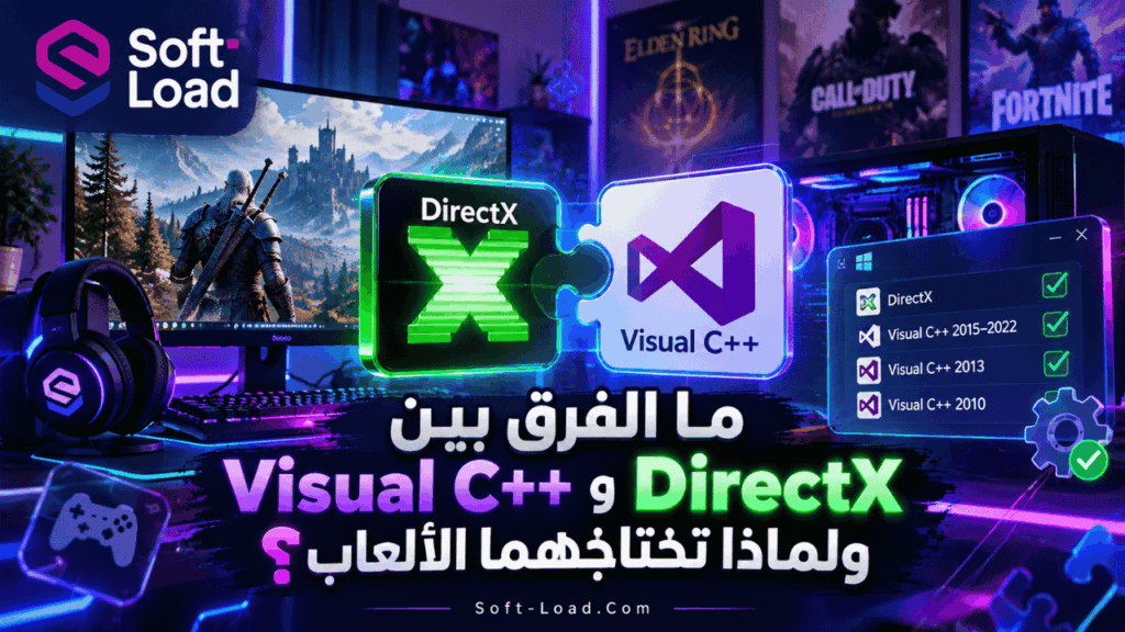 ما الفرق بين DirectX وVisual C++ ولماذا تحتاجهما الألعاب؟