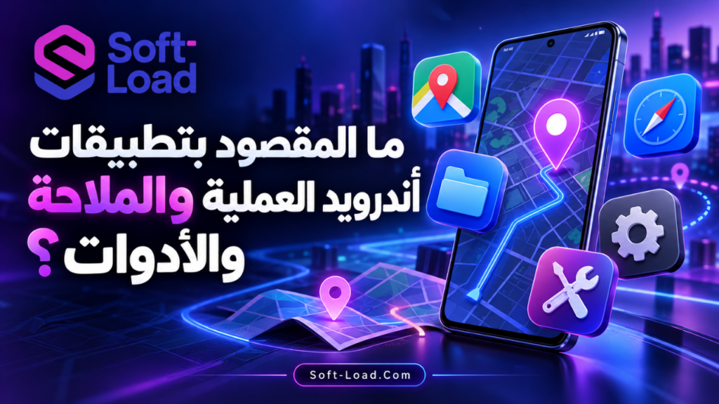 ما المقصود بتطبيقات أندرويد العملية والملاحة والأدوات؟