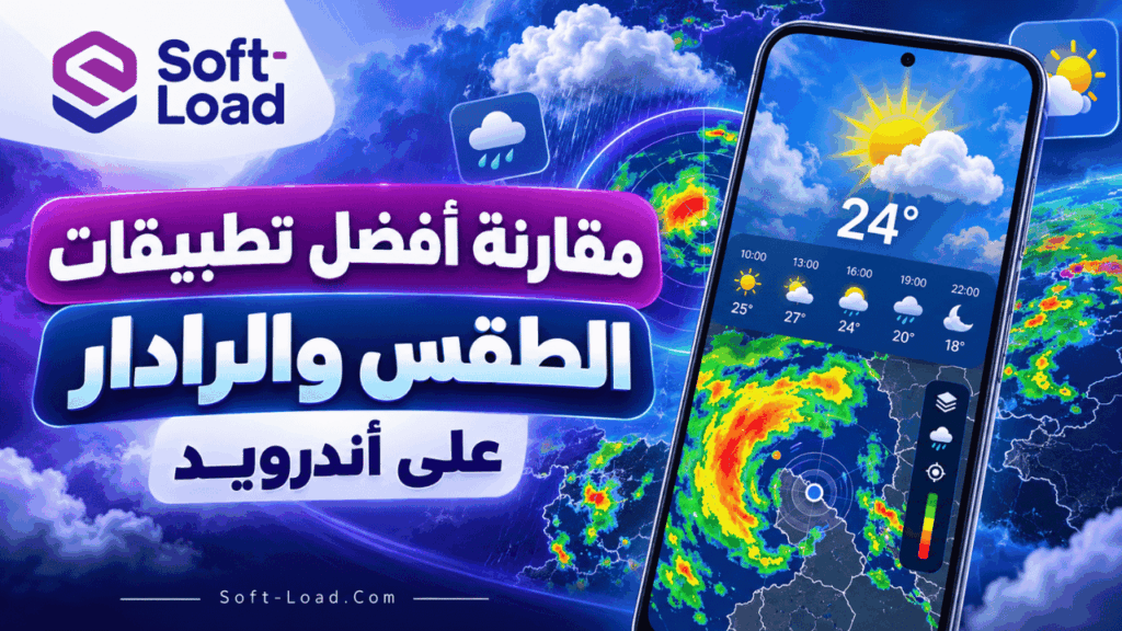 مقارنة أفضل تطبيقات الطقس والرادار على أندرويد