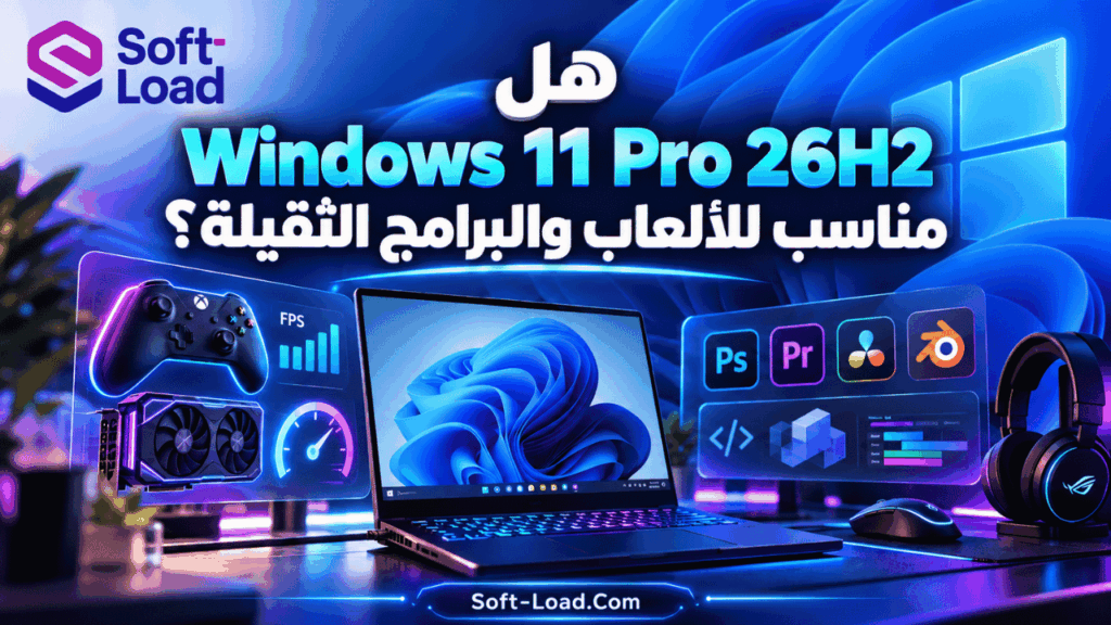 هل Windows 11 Pro 26H2 مناسب للألعاب والبرامج الثقيلة؟